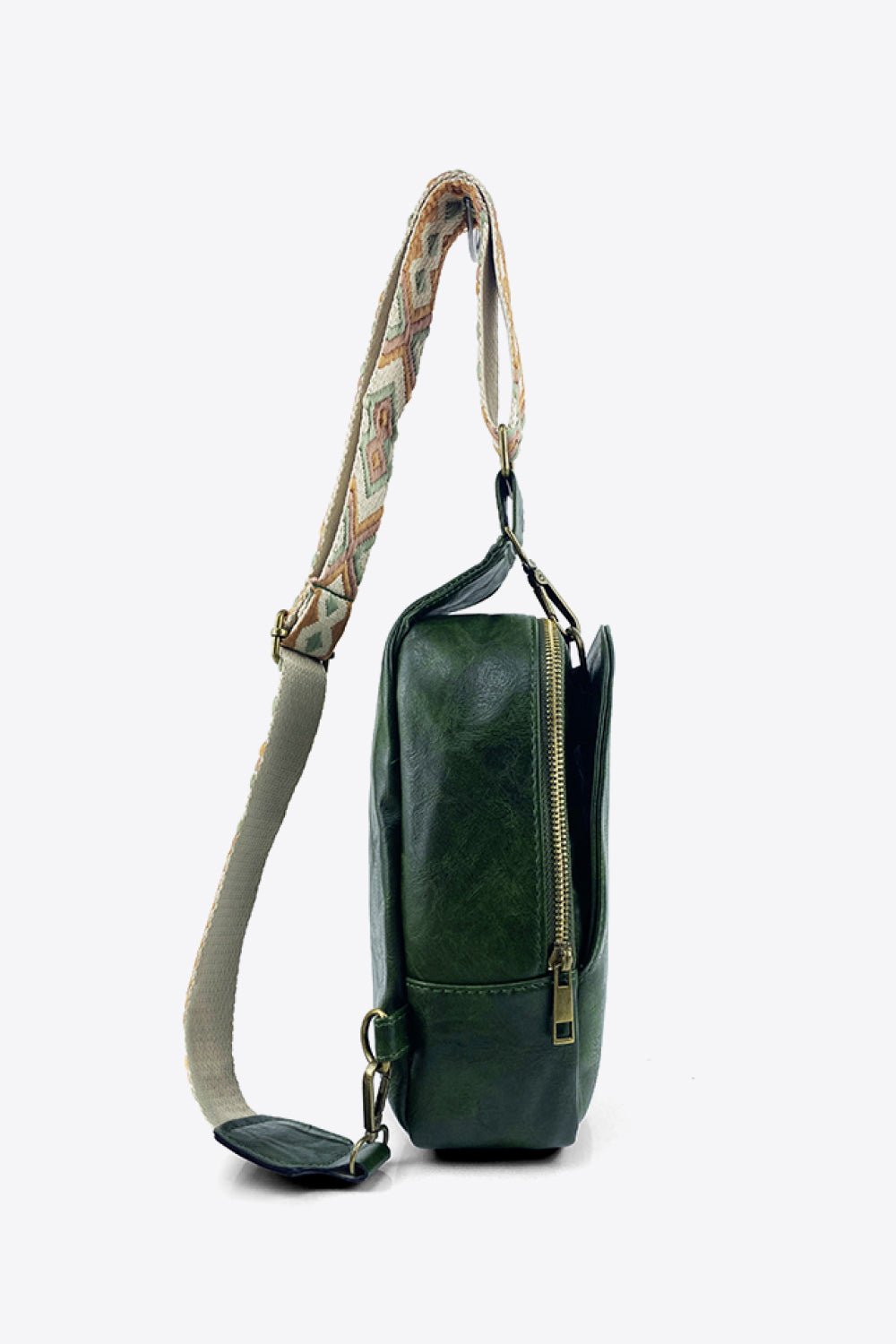 Adjustable Strap Leather Sling Bag