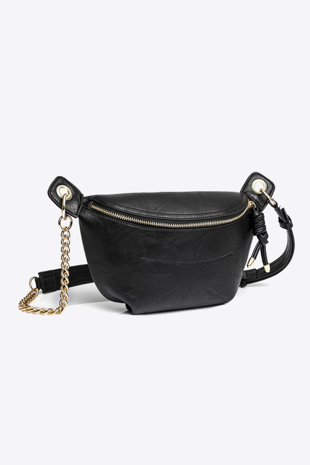 Leather Chain Strap Crossbody Bag