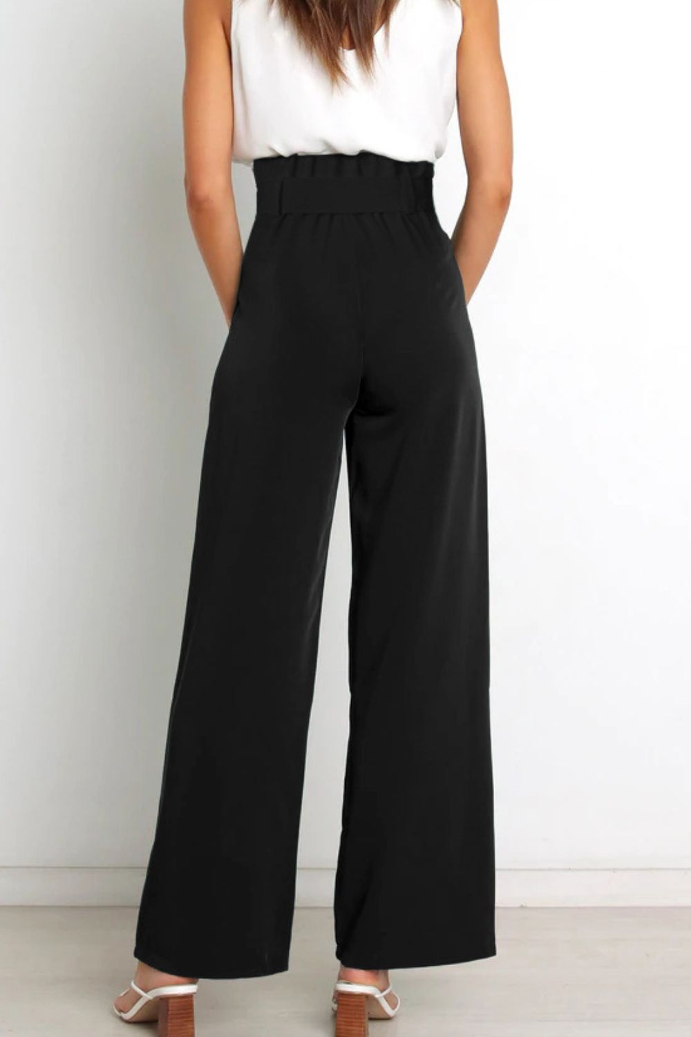 Paperbag Wide Leg Trousers