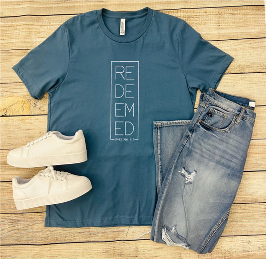 Redeemed Ephesians 1:7 Graphic Tee OO