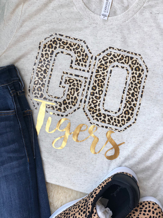 Leopard Go Tigers Tee