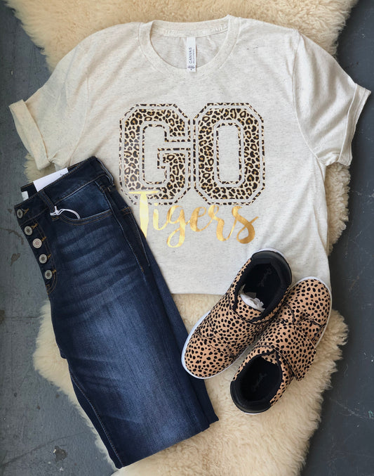 Leopard Go Tigers Tee